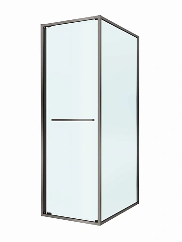 Душевой уголок CEZARES LUX-AH-FS-1-80/90-C-GM 80x90 см, профиль оружейная сталь, стекло прозрачное Душевой уголок CEZARES LUX-AH-FS-1-80/90-C-GM 80x90 см, профиль оружейная сталь, стекло прозрачное