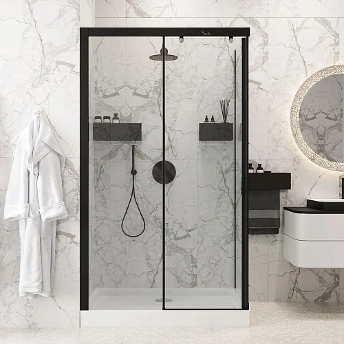 Душевой уголок Ceruttispa MARBELLA 120B L без поддона 80x120x190 Душевой уголок Ceruttispa MARBELLA 120B L без поддона 80x120x190