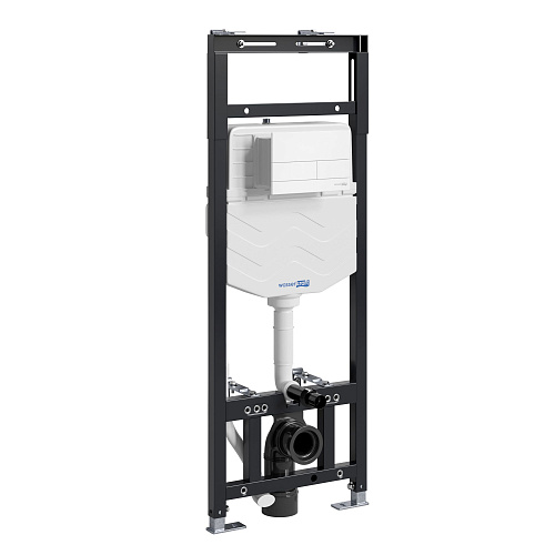 Инсталляция для унитаза WasserKRAFT Alme 15TLT.010.ME.WM04 с клавишей смыва белый Инсталляция для унитаза WasserKRAFT Alme 15TLT.010.ME.WM04 с клавишей смыва белый