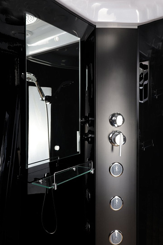 Душевая кабина Niagara Classic NG-6508-14G (900х900х2150) высокий поддон (40см) стекло тонированное алюминиевый черный 65081434G Душевая кабина Niagara Classic NG-6508-14G (900х900х2150) высокий поддон (40см) стекло тонированное алюминиевый черный 65081434G