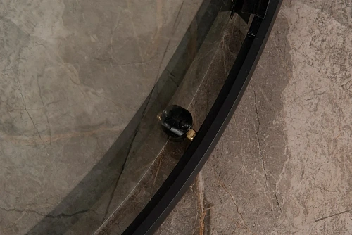 Душевой уголок DIWO Смоленск SM01-100TB/G 100х100, профиль черный 555824 Душевой уголок DIWO Смоленск SM01-100TB/G 100х100, профиль черный 555824