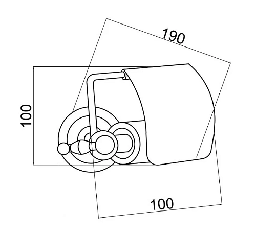 Держатель туалетной бумаги Boheme Brillante 10430 Держатель туалетной бумаги Boheme Brillante 10430
