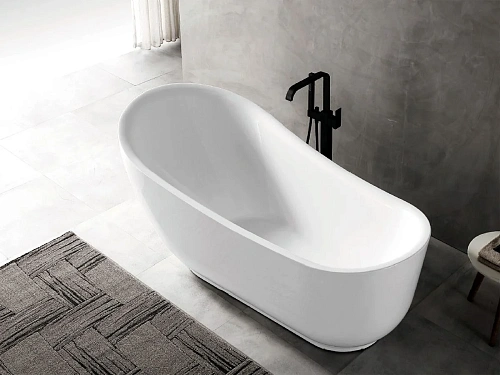 Ванна отдельностоящая ABBER AB9288 180x89 универсальная, белая акриловая Ванна отдельностоящая ABBER AB9288 180x89 универсальная, белая акриловая