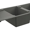 Кухонная мойка GROHE K500 с 2 чашами, 1160 x 500 мм, серый гранит (31647AT0) Кухонная мойка GROHE K500 с 2 чашами, 1160 x 500 мм, серый гранит (31647AT0)