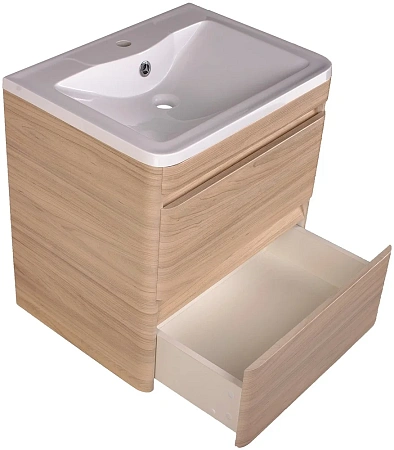 Тумба под раковину Style Line Атлантика 60, Люкс ясень перламутр, PLUS СС-00002217 Тумба под раковину Style Line Атлантика 60, Люкс ясень перламутр, PLUS СС-00002217