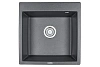 Кухонная мойка Granula 5102, ШВАРЦ (чёрный металлик), кварц 510x520