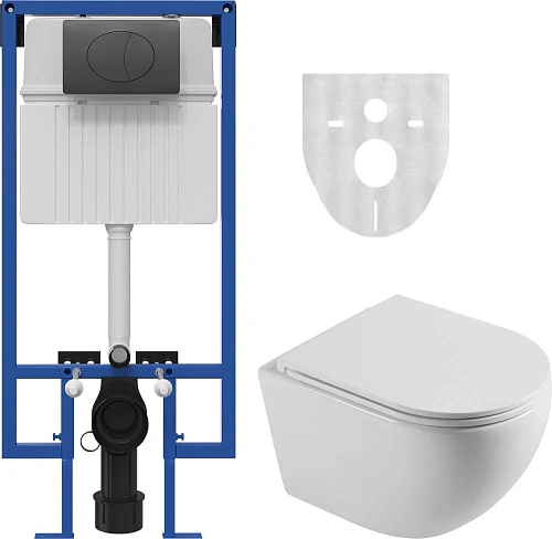 Комплект Унитаз подвесной STWORKI Скаген SK-09up безободковый, с микролитом + Система инсталляции дл 589309 Комплект Унитаз подвесной STWORKI Скаген SK-09up безободковый, с микролитом + Система инсталляции дл 589309