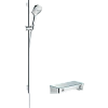 Душевой гарнитур Hansgrohe ShowerTablet Select 300/Raindance Select E 120 3jet/Combi 27027000, хром Душевой гарнитур Hansgrohe ShowerTablet Select 300/Raindance Select E 120 3jet/Combi 27027000, хром