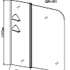 Шторка на ванну GROSSMAN GR-101 (150x100) алюминиевый профиль, стекло прозрачное 6мм Шторка на ванну GROSSMAN GR-101 (150x100) алюминиевый профиль, стекло прозрачное 6мм