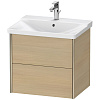 Картинка анонса товара «тумба под раковину duravit xviu xv41150b171 подвесная 61 см средиземноморский дуб»