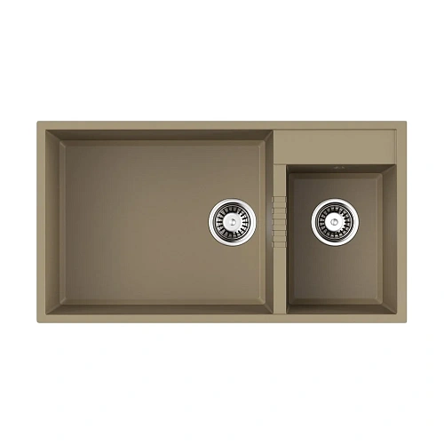 Кухонная мойка Omoikiri Tedori 85-2-U-SA Tetogranit/бежевый 4993942 Кухонная мойка Omoikiri Tedori 85-2-U-SA Tetogranit/бежевый 4993942