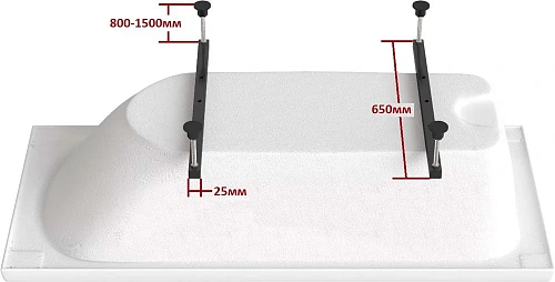 Акриловая ванна DIWO Ярославль 160x70 прямоугольная, пристенная, российская 511155 Акриловая ванна DIWO Ярославль 160x70 прямоугольная, пристенная, российская 511155