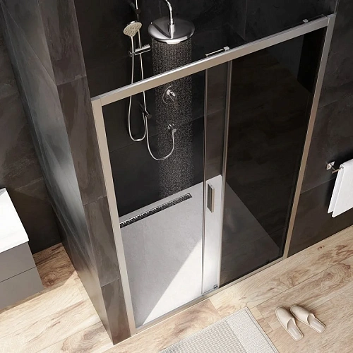 Душевая дверь AM.PM Gem W90G-120-1-195MG 120х195, стекло тонированное, профиль хром матовый Душевая дверь AM.PM Gem W90G-120-1-195MG 120х195, стекло тонированное, профиль хром матовый