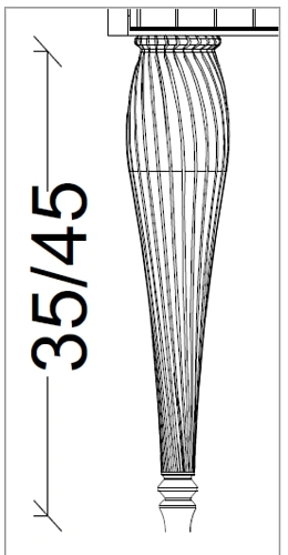 Ножки Boheme SPIRALE 35 см белые (пара) 848-W-35 Ножки Boheme SPIRALE 35 см белые (пара) 848-W-35