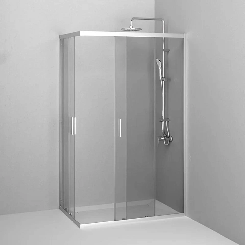 Душевой уголок AM.PM Gem W90G-403-120280-MT 120x80 хром матовый, стекло прозрачное Душевой уголок AM.PM Gem W90G-403-120280-MT 120x80 хром матовый, стекло прозрачное