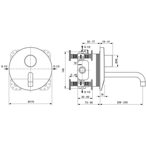 Смеситель для раковины Ideal Standard CERAPLUS A6154AA Смеситель для раковины Ideal Standard CERAPLUS A6154AA