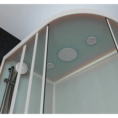 Душевая кабина Frank F412/2L М левосторонняя White белый профиль матовое стекло 120x80 20036 Душевая кабина Frank F412/2L М левосторонняя White белый профиль матовое стекло 120x80 20036