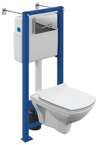 Комплект унитаза Cersanit CARINA с инсталляцией XL CO DPL EO slim + VECTOR + ACTIS хром A64074 Комплект унитаза Cersanit CARINA с инсталляцией XL CO DPL EO slim + VECTOR + ACTIS хром A64074