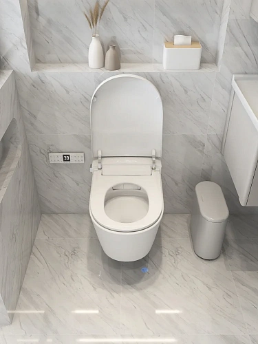 Унитаз SMART ABBER Bequem AC1121S подвесной, электронный с функцией биде, белый Унитаз SMART ABBER Bequem AC1121S подвесной, электронный с функцией биде, белый