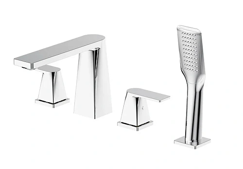 Смеситель на борт ванны Kaiser Terso 70122 на 4 отверстия, хром Смеситель на борт ванны Kaiser Terso 70122 на 4 отверстия, хром