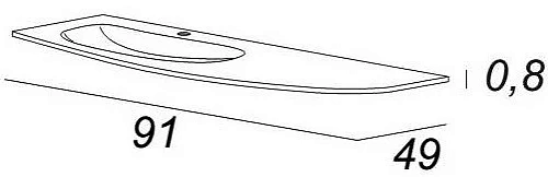 Раковина CEZARES 50225 490x910 мм Раковина CEZARES 50225 490x910 мм