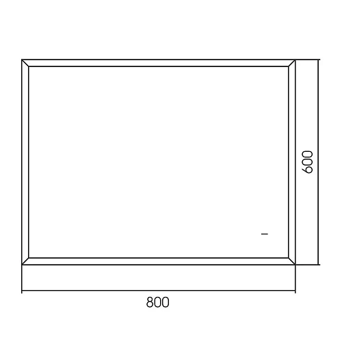Зеркало ABBER See AG6110SCL-0.8 с подсветкой, бесконтактный выключатель, диммер, черный Зеркало ABBER See AG6110SCL-0.8 с подсветкой, бесконтактный выключатель, диммер, черный