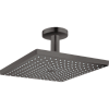 Картинка анонса товара «верхний душ hansgrohe raindance e 300 1jet с потолочным подсоединением 26250340, шлифованный черный »