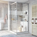 Душевой уголок STWORKI Дублин 95x95 см профиль хром матовый 409167 Душевой уголок STWORKI Дублин 95x95 см профиль хром матовый 409167