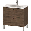Картинка анонса товара «тумба под раковину duravit brioso br451201021 напольная 82 см орех темный»