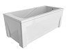 Картинка анонса товара «акриловая ванна timo hella hella1575-kt15-spv1505-t-cm-t-bm-t-ct 150x75 гидромассажная 6 джет, гидромассаж спины 3 джет, хромотерапия»