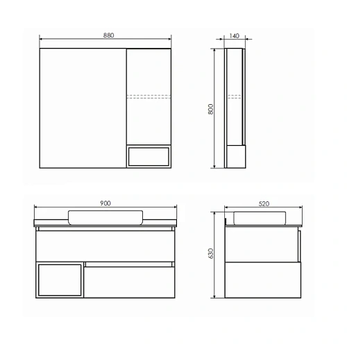Тумба с раковиной Comforty Прага-90 00-00014424 дуб белый с графитовой столешницей и раковиной Comforty T-Y9378 Тумба с раковиной Comforty Прага-90 00-00014424 дуб белый с графитовой столешницей и раковиной Comforty T-Y9378