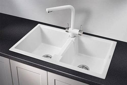 Кухонная мойка Granula 8101, АРКТИК (БЕЛЫЙ), кварц 810х500 Кухонная мойка Granula 8101, АРКТИК (БЕЛЫЙ), кварц 810х500