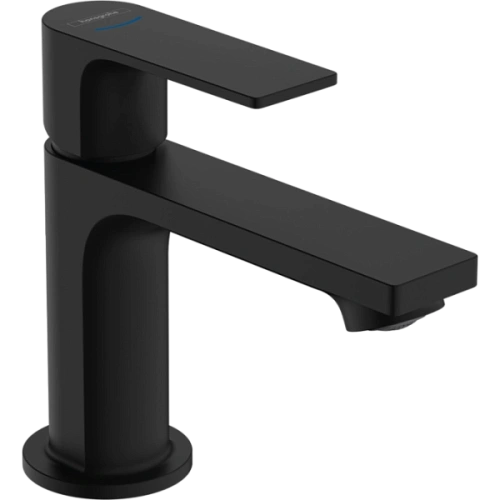Кран Hansgrohe Rebris E 80, без сливного гарнитура 72506670, матовый черный Кран Hansgrohe Rebris E 80, без сливного гарнитура 72506670, матовый черный