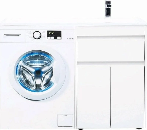 Тумба с раковиной Aquanet Токио 120 R белый (напольная, 1 ящик, 2 дверцы) 00239210 Тумба с раковиной Aquanet Токио 120 R белый (напольная, 1 ящик, 2 дверцы) 00239210