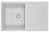 Кухонная мойка Granula 8002, АРКТИК (БЕЛЫЙ), кварц 790х500