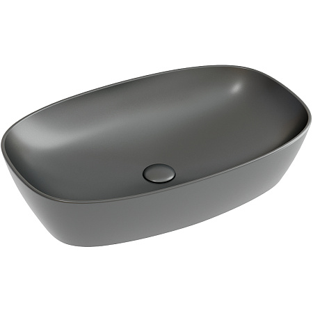 Раковина Ceramica Nova ELEMENT CN6049MDH Темный Антрацит матовый накладная