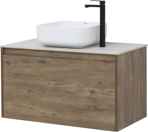 Тумба под раковину Aquanet Nova Lite 90 дуб рустикальный (1 ящик) 00249517 Тумба под раковину Aquanet Nova Lite 90 дуб рустикальный (1 ящик) 00249517