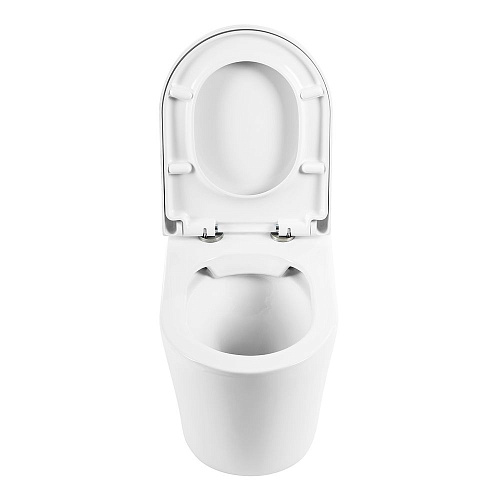 Унитаз приставной BelBagno FLAY-R BB1003CBR/BB865SC безободковый с сиденьем Унитаз приставной BelBagno FLAY-R BB1003CBR/BB865SC безободковый с сиденьем