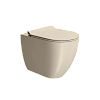 Унитаз приставной GSI PURA безободковый Swirlflush бежевый матовый (881008) без сиденья Унитаз приставной GSI PURA безободковый Swirlflush бежевый матовый (881008) без сиденья