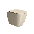 Унитаз приставной GSI PURA безободковый Swirlflush бежевый матовый (881008) без сиденья Унитаз приставной GSI PURA безободковый Swirlflush бежевый матовый (881008) без сиденья
