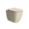 Унитаз приставной GSI PURA безободковый Swirlflush бежевый матовый (881008) без сиденья Унитаз приставной GSI PURA безободковый Swirlflush бежевый матовый (881008) без сиденья