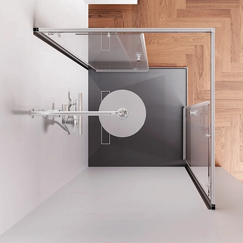 Душевой уголок AM.PM X-Joy W94G-403-9090-MT1K раздвижные двери 90x90 профиль хром матовый, стекло прозрачное Душевой уголок AM.PM X-Joy W94G-403-9090-MT1K раздвижные двери 90x90 профиль хром матовый, стекло прозрачное