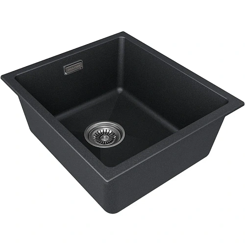Кухонная мойка Paulmark LUMI 41UNI LU41-BL, черный, 410х460 Кухонная мойка Paulmark LUMI 41UNI LU41-BL, черный, 410х460