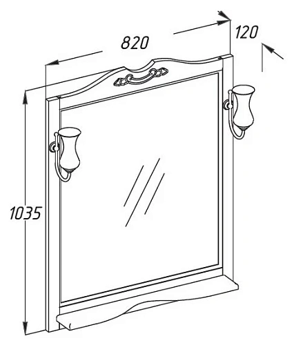 Зеркало Opadiris Тибет 80 светлое дерево без светильников Z0000004092 Зеркало Opadiris Тибет 80 светлое дерево без светильников Z0000004092