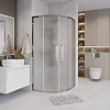 Душевой уголок GROSSMAN Cosmo 301.K33.02.9090.10.02 (90x90x195) полукруг,раздвижная,хром,стекло шиншилла Душевой уголок GROSSMAN Cosmo 301.K33.02.9090.10.02 (90x90x195) полукруг,раздвижная,хром,стекло шиншилла