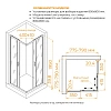 Душевой уголок RGW CL-36B 800x800 мм 06093688-44 Душевой уголок RGW CL-36B 800x800 мм 06093688-44