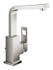 Картинка анонса товара «смеситель для раковины grohe eurocube с высоким изливом, суперсталь (23135dc0)»