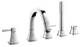 Смеситель на борт ванны GROHE Grandera с душевым гарнитуром, хром (19919000) Смеситель на борт ванны GROHE Grandera с душевым гарнитуром, хром (19919000)