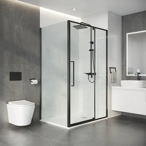 Душевой уголок Niagara Nova NG-35-11AGR-A100GR-34 (110х100х195) прямоугольник, распашная, графит, стекло прозрачное Душевой уголок Niagara Nova NG-35-11AGR-A100GR-34 (110х100х195) прямоугольник, распашная, графит, стекло прозрачное