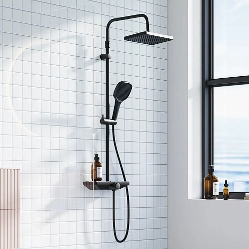 Душевая система Damixa Merkur 940730300 черный Душевая система Damixa Merkur 940730300 черный